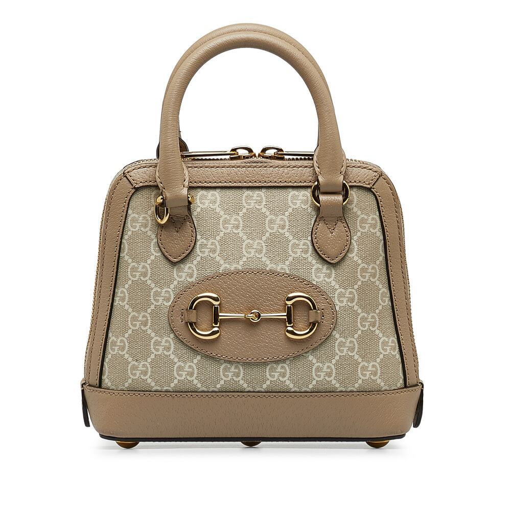Gucci Mini Gg Supreme Horsebit 1955 Satchel